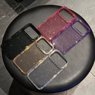 [JLK] Ốp Điện Thoại Từ Tính Trong Suốt Bling Long Lanh Cho IPhone 17 Air 16E 15 14 Plus 13 12 Pro Max Vỏ Bảo Vệ Sạc Không Dây Chống Sốc