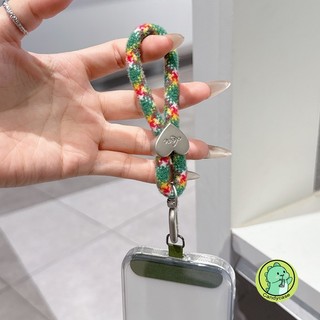 Màu Kẹo Sang Trọng Mùa Đông Ngón Tay Dây Ngắn Vỏ Điện Thoại Dây Treo Di Động Hoạt Hình Dễ Thương Đơn Giản Cô Gái Dây Xoắn Chống Mất Thời Trang Cổ Tay Mạnh Mẽ Ngắn Vỏ Điện Thoại Di Động