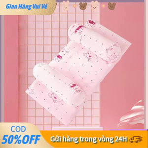Gối Chặn Bé Sơ Sinh 1–3 Tháng – Định Hình Đầu, Ngăn Lăn Ngủ, Chất Vải Thô Hoa Thoáng Mát, Thấm Mồ Hôi