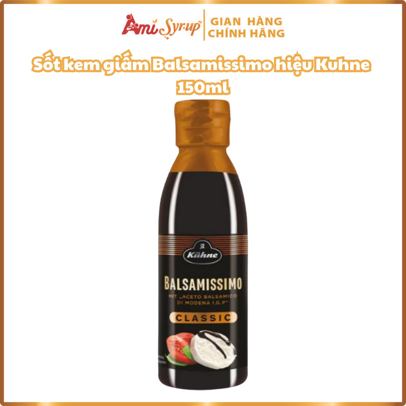 Sốt Kem Giấm Balsamissimo Hiệu Kuhne 150ml, Xốt Nấu Ăn Chuẩn Vị Nhà Hàng, Nhập Khẩu Chính Hãng