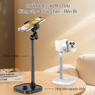 SUBOGDG Kẹp Điện Thoại, Giá Đỡ Điện Thoại Live Stream Xoay 360 Độ - Dễ Dàng Tùy Chỉnh Độ Cao, Góc Quay
