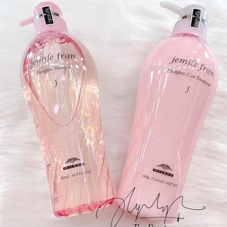 Dầu gội cho tóc khô xơ hư tổn Milbon Jemile Fran Heatgloss Shampoo 200ml [ MK ]
