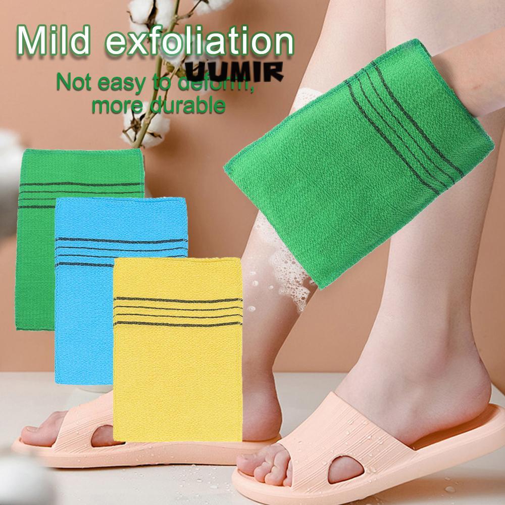 UUMIR 1 / 3 / 5 / 10 Chiếc Khăn Tắm Tẩy Tế Bào Chết Massage Da Mịn Toàn Thân Chà Di Động Sợi Viscose Tắm Chà