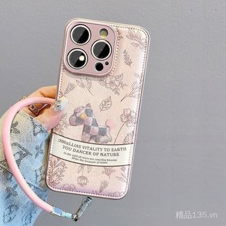 Retro Pony Thích Hợp Cho iPhone 17 Vỏ Điện Thoại ins Style 16 Phong Cách Mới 15promax Dây Da 14 Bao Gồm Tất Cả Đệm Không Khí