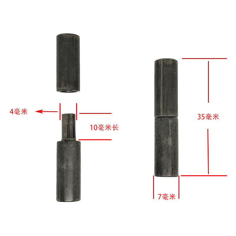Trục Lạnh Trục Cửa Hàn Sắt Hình Trụ Bản Lề Loại Bỏ Máy Móc Hộp Phân Phối Cửa Bản Lề Trục Quay Lớp Hiện Đại Đơn Giản