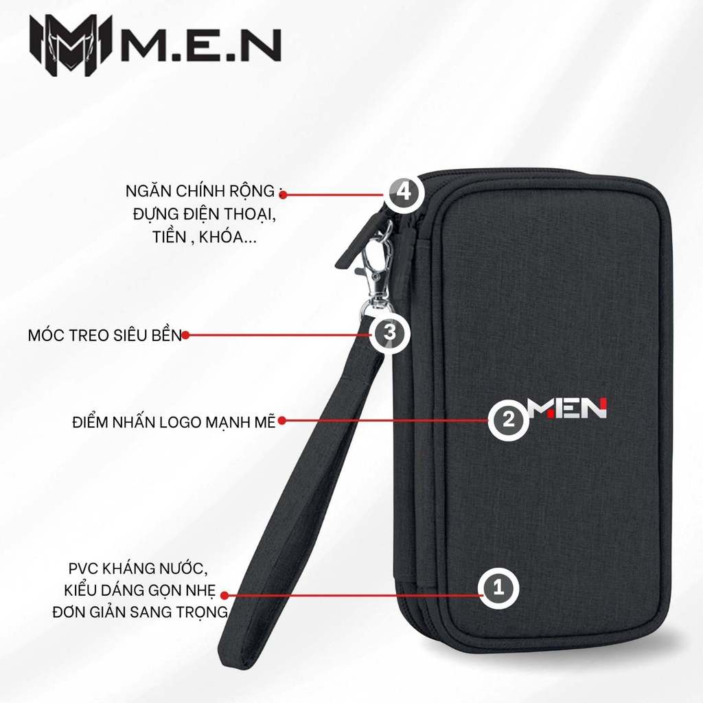 Túi đựng phụ kiện Men có móc treo Xuzu siêu bền dc45 [HÌNH THẬT]