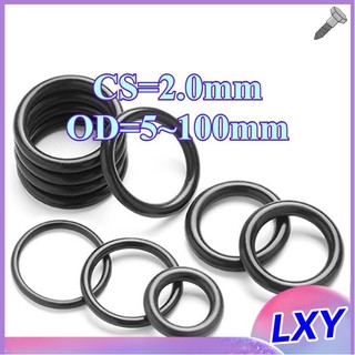 Vòng niêm phong cao su CS2.0mm Vòng chữ O Vòng đệm dầu nitrile OD5-100mm, gioăng đen chống thấm nước và chịu nhiệt độ cao 《 LXY-CB 》