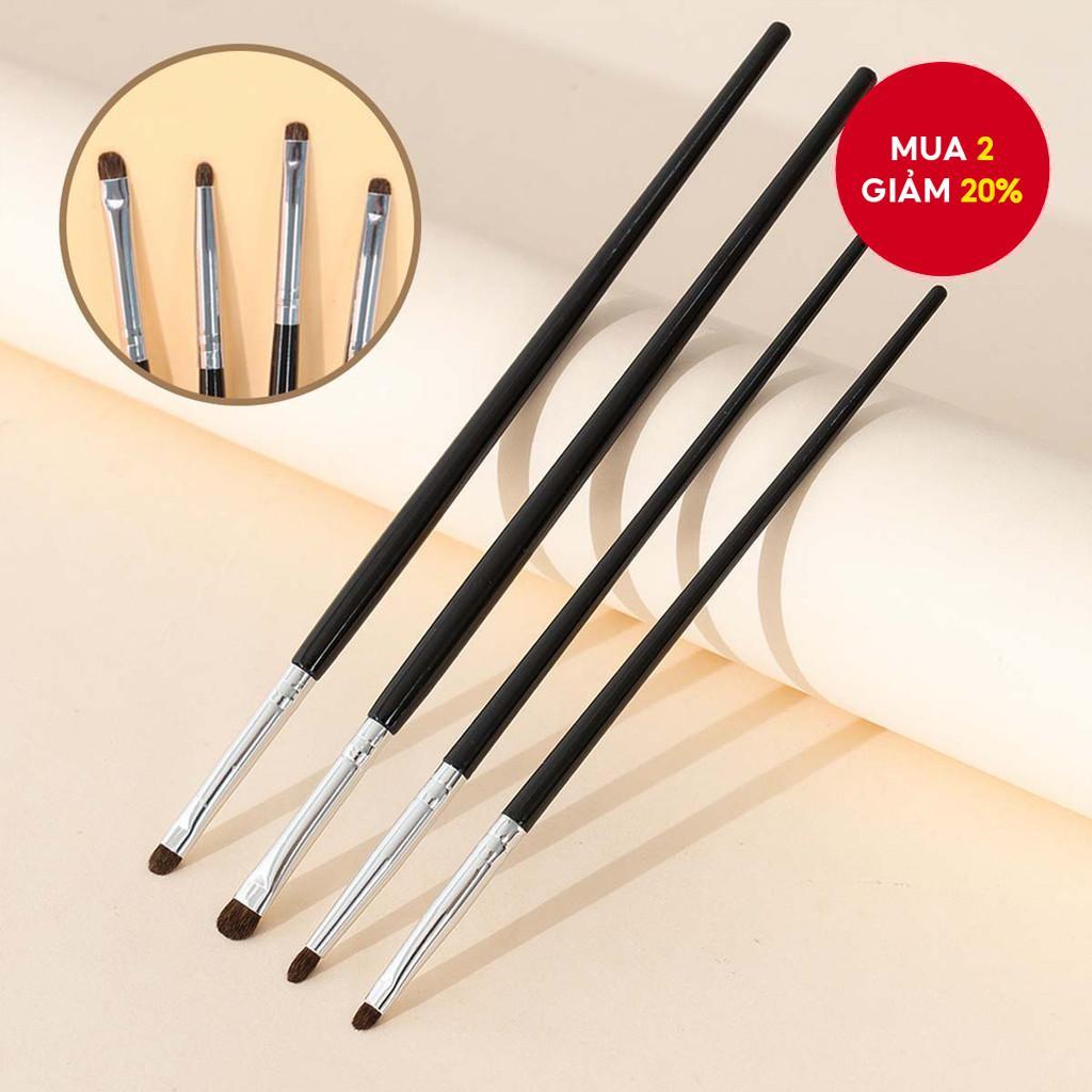 Bàn chải mắt 4 gói, Bàn chải phấn mắt tóc động vật, hoàn hảo cho ngày và các bữa tiệc