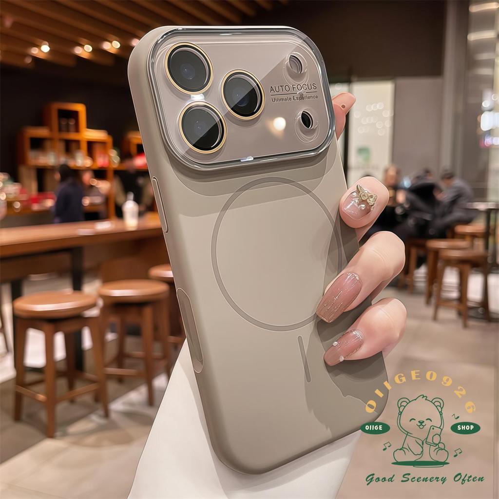 【 Ốp lưng iPhone17 】 Vỏ điện thoại từ tính cảm giác da lỏng iphone17 Pro Max16 15 14 13 cho vỏ iPhone Vỏ mềm silicon TPU chống sốc