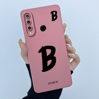 Dành Cho Huawei P30 Lite / Nova 4E MAR-LX2 Ốp Lưng Điện Thoại May Mắn Chữ Ban Đầu Full Mờ Vỏ Silicon Mềm Ốp Lưng Chống Sốc