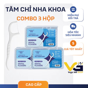 Combo 3 Hộp Tăm Nha Khoa - Làm Sạch Thức Ăn Thừa - Mang Bám nhanh chóng - Bảo vệ Răng Miệng