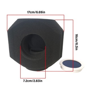 JOJO Micrô Kính chắn gió Tấm chắn bọt biển thấm hút tiếng ồn Thiết lập dễ dàng để ghi âm tại nhà và phát sóng trực tiếp