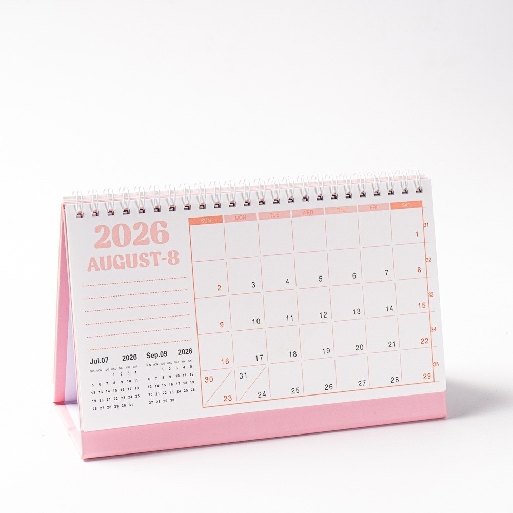 Lịch Mini TUYỆT VỜI, Lịch Để Bàn Kế Hoạch Kiểm Tra 2026, Cuộn Chống Thấm Nước Di Động Để Bàn Trang Trí Văn Phòng Đồ Dùng Học Tập