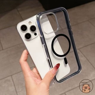 Dành Cho iQOO Z9 Turbo + Z6 Lite Z9x Z8 Z8x Z7 Z7x Z7i Z5x Z3 Ốp Điện Thoại 2 Trong 1 Từ Đen Trắng Trong Suốt Đơn Giản Chống Rơi Vỏ Mềm Chống Sốc Ốp Lưng