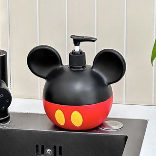 Sáng Tạo Phong Cách Mickey Đẩy Loại Đóng Chai Phụ Hoạt Hình Hàng Hóa Phòng Tắm Vệ Sinh Dầu Gội Sữa Tắm Đóng Gói Phụ Chai Trống