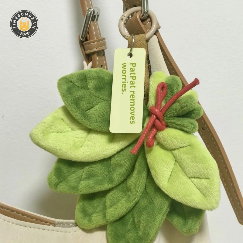 {TB & Bag} 1 Chiếc Mặt Dây Chuyền Sang Trọng Lá Bưởi Để Giải Phóng Xấu May Mắn Trang Trí Phòng Ngủ Nhà Quyến Rũ Móc Khóa Ô Tô Quà Tặng Sinh Nhật.