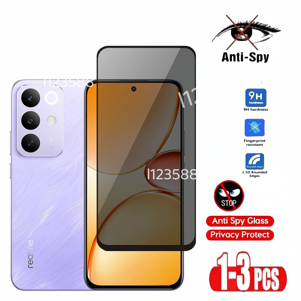 Kính cường lực bảo mật chống gián điệp cho Realme C85 Pro C 85 C85Pro 4G 5G 2025 RealmeC85 Bảo vệ màn hình Full Cover Bảo vệ màn hình riêng tư Phim phía trước