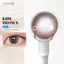 Kính áp tròng khoá ẩm 1 Ngày Màu Nâu Khói Nhạt CARASE, Lens cận KIRI BROWN