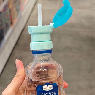 🔥 chống sặc 🔥 cho bé tiện dụng mang ra ngoài chống đổ chuyển đổi miệng chai có thể tái sử dụng Dụng cụ cho ăn Bộ chuyển đổi sang ống hút gắn chai nước chống bụi có hàng sẵn ✡[Zhao Rusi Cùng Ống Hút] Nắp Ống Hút Nước Khoáng Đồ Uống Chống Rò Rỉ Và Chống C