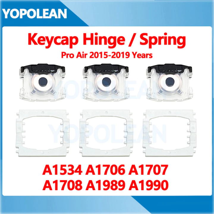 Mới Keycaps Bản Lề Lò Xo Kẹp Dành Cho Macbook Pro Air A1534 A1706 A1708 A1989 A1990 Nắp Chìa Khóa 2015-2019 Năm