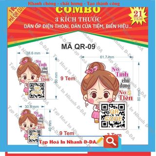 In Mã QR Ngân hàng hình Chibi Cute, Dán ốp Điện thoại, Cửa tiệm, Cá Nhân, in theo yêu cầu