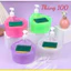 Khay đựng nước rửa chén có nút bấm tiện lợi kèm miếng rửa bát hộp chứa nước rửa chén dung dịch rửa tay có vòi tiện lợi