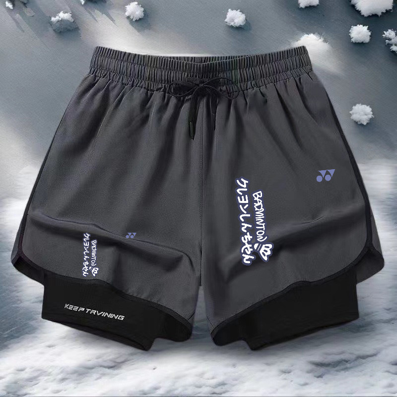 Quần short cầu lông nam nữ mùa hè YONEX thời trang mới 2025 có lớp lót chống đi bộ đường dài để tập bóng rổ, chạy bộ, đi xe đạp và Quần ngắn đi xe đạp