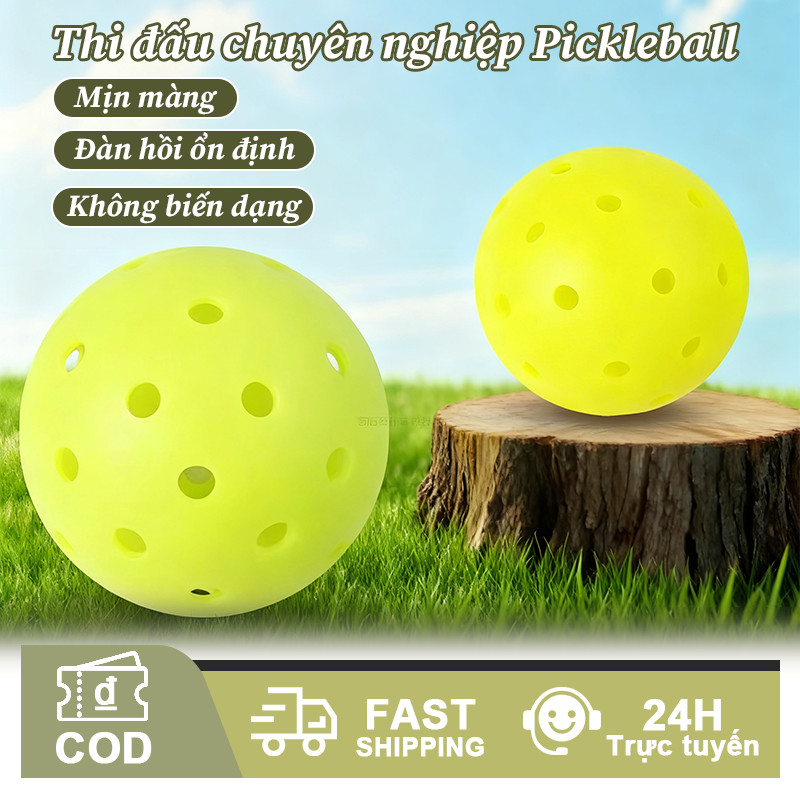 Bóng Pickleball 40 Lỗ Tiêu Chuẩn 74mm - Chất Liệu PE Đàn Hồi Cao, Phù Hợp Tập Luyện & Thi Đấu, Độ Nảy Hoàn Hảo