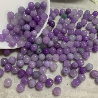 ((10 cái) Ngọc tím tự nhiên 6mm từ Bashan - Nguyên liệu làm vòng tay)