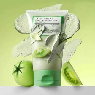 FULLY Green Tomato Clay Mask Cleanser, Pore Purifying Tomato Exfoliation 120ml