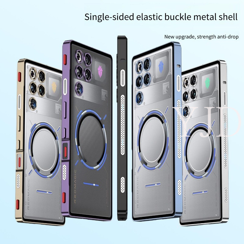 Ốp Lưng Cho RedMagic 11 Pro 11Pro + Khung Kim Loại Matte Mặt Sau Bảng Điều Khiển Tản Nhiệt Chống Rơi Vỏ Điện Thoại