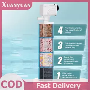XUAN 3 Trong 1 Bể Cá Lọc Bơm Im Lặng Cá Chìm Khí Oxy Máy Hút Khí Bể Cá Máy Bơm Không Khí Nước Máy Bơm Sóng Máy Làm VN