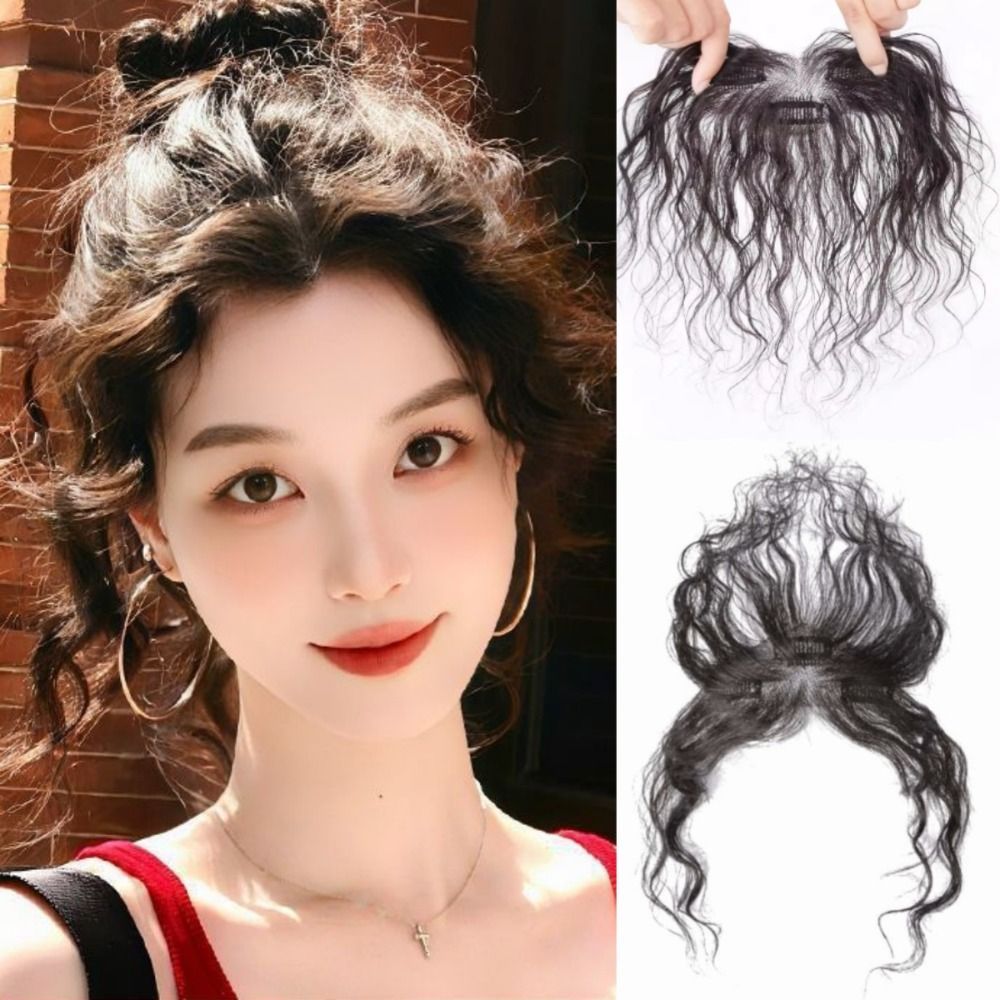 Tổng Hợp Mỏng GOJO cho tóc xoăn dài, kẹp vô hình thay thế tóc rụng tự nhiên dành cho nữ