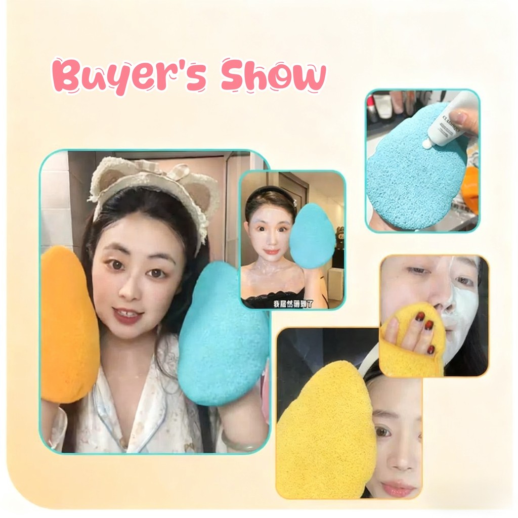 1 / 2 Chiếc Bụi Loại Bỏ Puff Rửa Mặt Làm Sạch Bọt Biển Trang Điểm Tẩy Bọt Xốp Mặt Sạch Miếng Lót Dụng Cụ