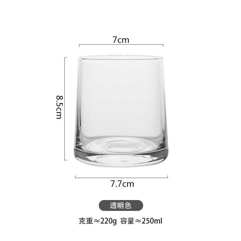 Trong Suốt Whisky Trong Suốt Giá Trị Cao Thủy Tinh Hình Thang Cốc Nước Thủy Tinh Nước súc Miệng Đơn Giản Kính B & B Khách Sạn Rượu Thủy Tinh Pha Lê