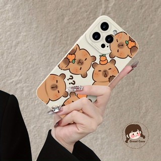 Ốp Điện Thoại Bảo Vệ Camera Cho Realme C75 C75X C67 C63 C61 C60 C55 C53 C51 C33 C35 C30 C30S C25 C25S C25Y C21 C21Y C20 C20S C17 5G 4G Capybara Vỏ Mềm Chống Sốc