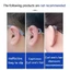 ORDOBOX 1 Giá đỡ đầu kính mắt Đền, Giá đỡ tai chống trượt Giá đỡ tai nghe Bộ điều chỉnh kích thước vòng, Thiết kế mùa xuân An toàn Phù hợp chống rơi tay áo chống trượt cho kính mắt