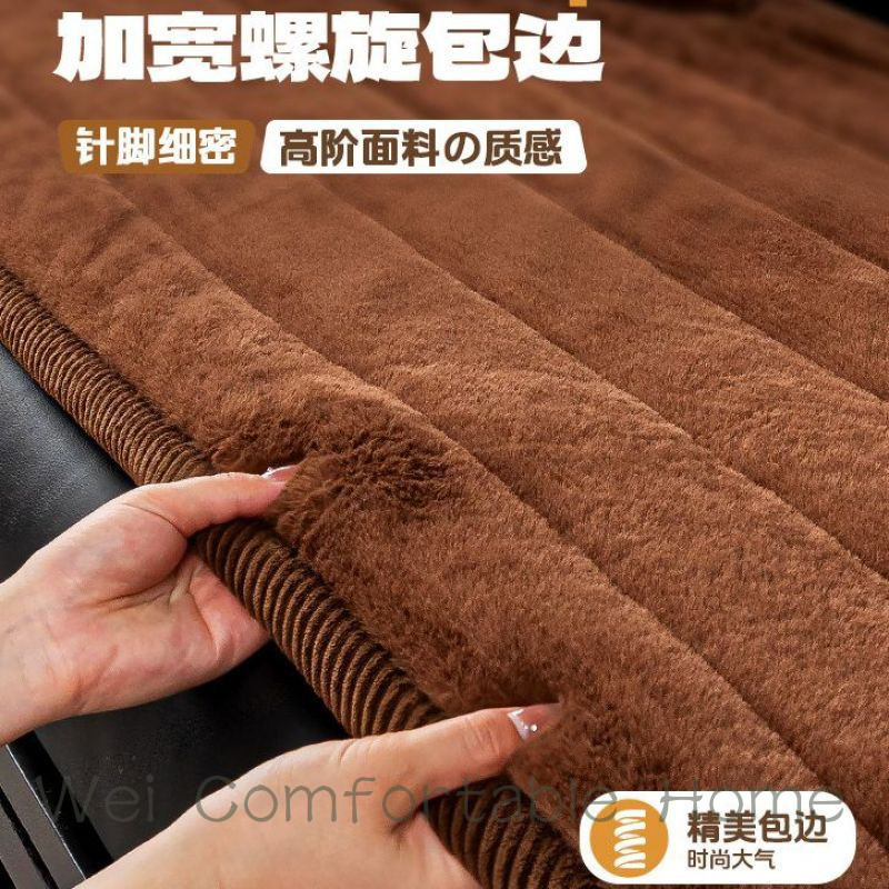Sang Trọng Sofa Đệm Thu Đông Dày Sofa Đệm 2025 Phong Cách Mới Gỗ Chắc Chắn Sofa Cố Định Chống Trơn Trượt Khăn Vải