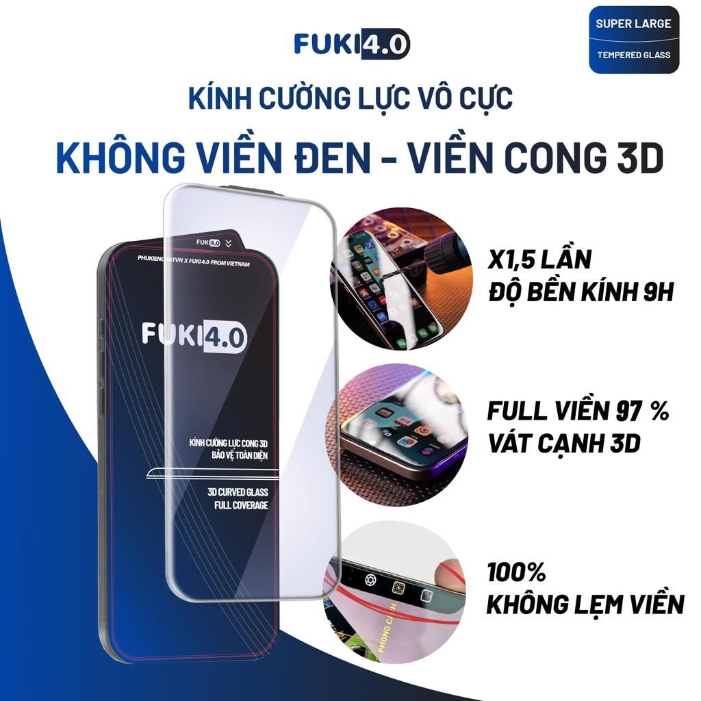 Kính cường lực Iphone FK02 siêu cong không viền đen - ip 17 promax 16 pro max 15 14 13 12 prm/ pro/ air/ plus