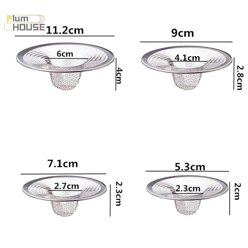 PlumHOUSE 1 Thép Không Gỉ Nhà Bếp Bồn Rửa Nước Lọc Phòng Tắm Thoát Nước Lọc Lưới Tắm Tóc Bắt Nút Chặn Phụ Kiện Nhà Bếp VN