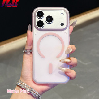 [JLK] Ốp điện thoại từ tính chống sốc siêu mỏng mờ cho iPhone 17 Air 16E 15 14 Plus 13 12 11 Pro Max 17Pro 17Pro Max Vỏ cứng PC bảo vệ mờ