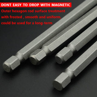Phụ kiện thanh nối chuôi lục giác 1/4 nhanh đổi, 75/100/150mm dùng cho máy vít điện