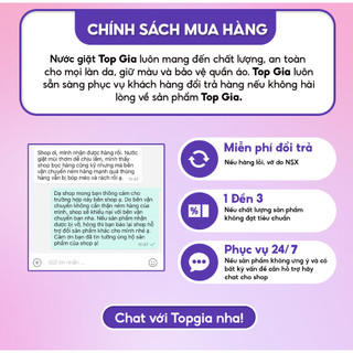 Nước Giặt Xả Topgia 2L 2in1,Thơm Lâu 72H, Sạch Vết Bẩn, Dịu Nhẹ Cho Da, Hương Đắm Say Hoa Nắng, Giặt Máy,Giặt Tay