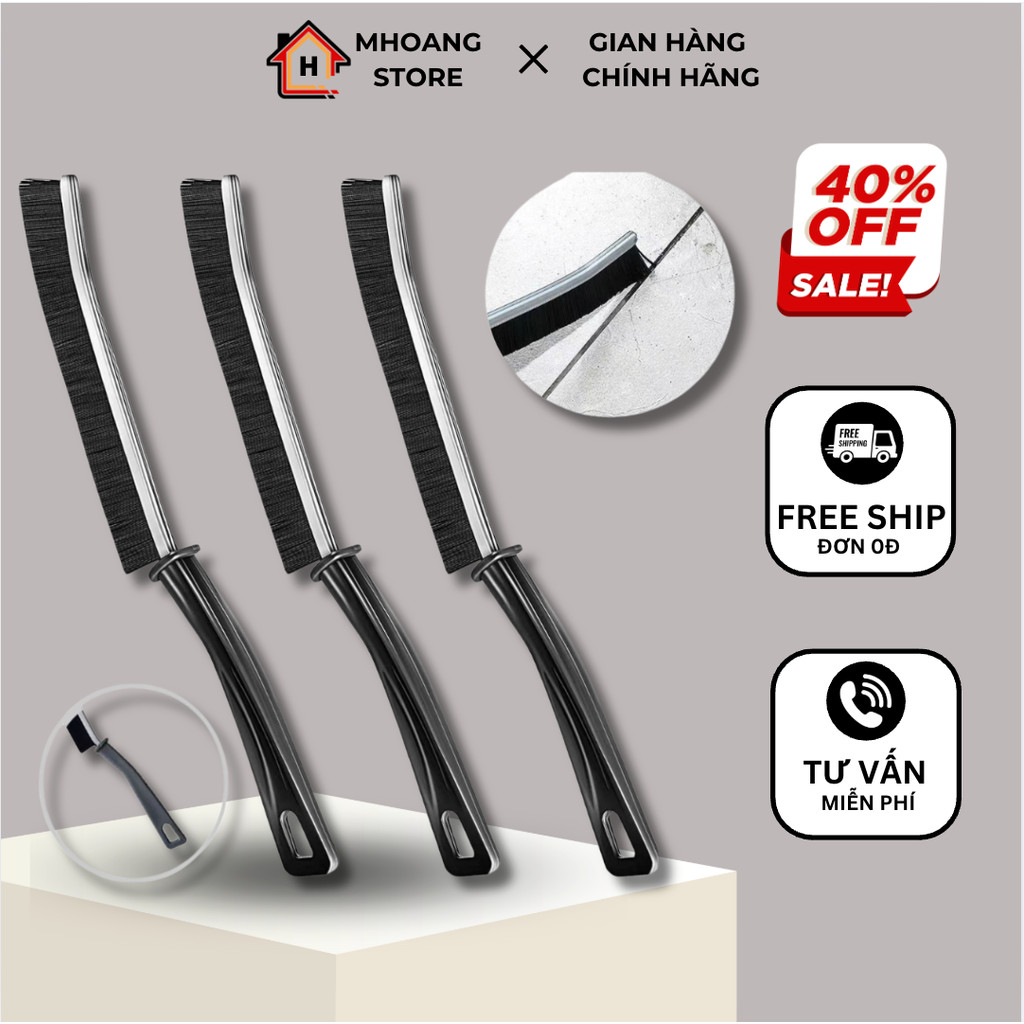 Bàn Chải Vệ Sinh Khe Hở Góc Chết, Cọ Vệ Sinh Khe Cửa Nhà Bếp Đa Năng Tiện Dụng Cho Gia Đình Mhoang Store