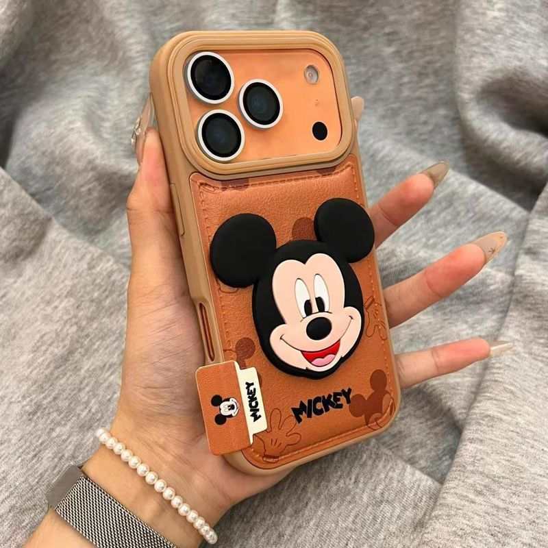 ✨Spot】[Ốp điện thoại họa tiết da Mickey] ốp lưng iphone 17air/Apple 16promax/15pro/14plus, chống sốc