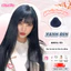 Thuốc Nhuộm Tóc Màu XANH ĐEN, Xanh Than,Xanh Dương Đen Không Tẩy, lên từ nền đen, tặng kèm trợ nhuộm