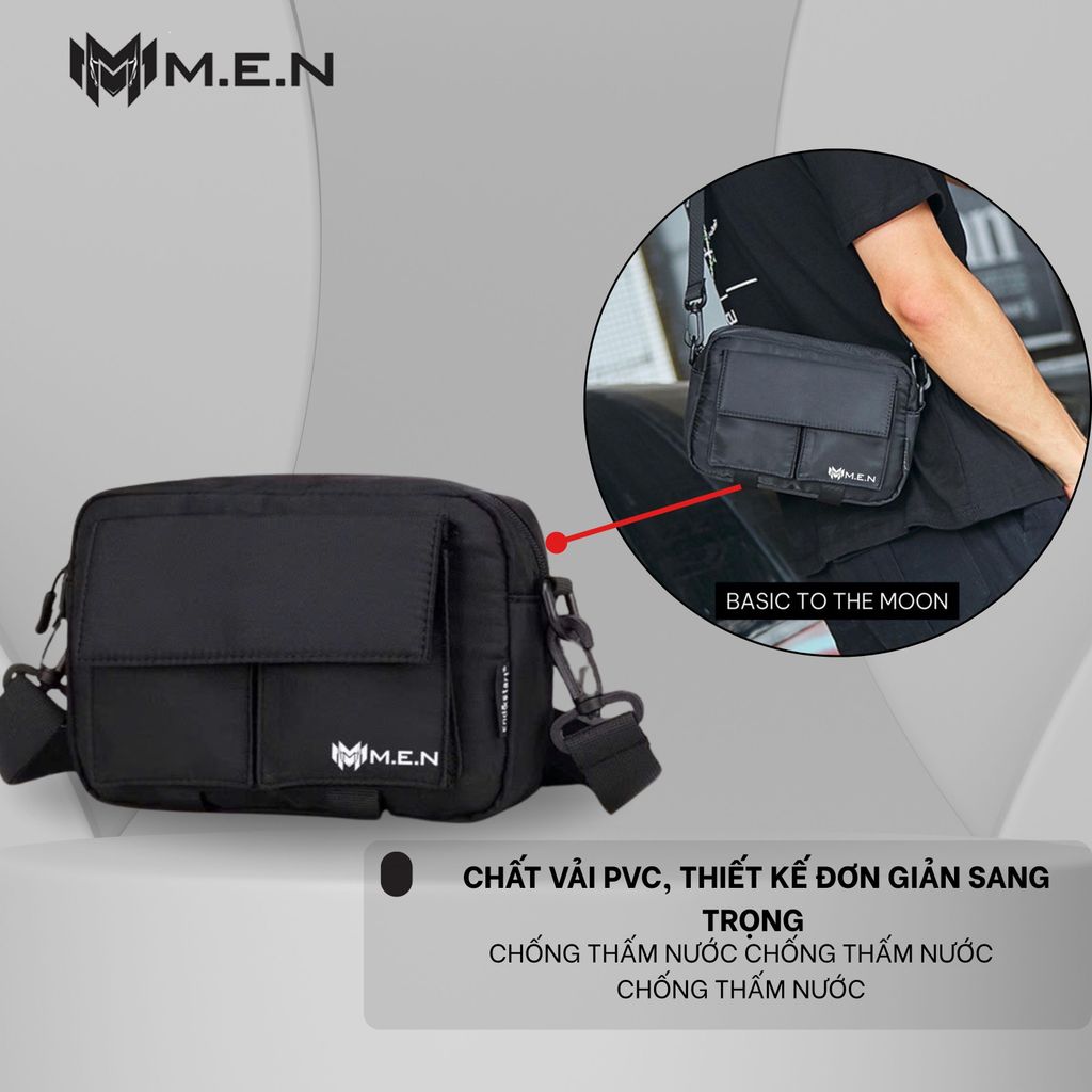 Túi đeo ngực unisex Coolbag men đen ngầu M.Đ [DEAL HOT]
