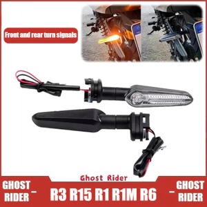 Dành Cho Xe YAMAHA YZF R3 R15 R1 R1M R6 Xe Máy LED Bật Đèn Tín Hiệu Phía Trước Phía Sau Đèn Báo Blinker Phụ Kiện