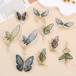 Bộ Trang Sức Chuồn Chuồn Elf Hợp Kim Cao Cấp, Phù HợpCorsage Và Áo Quần
