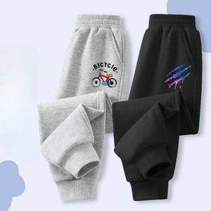 Quần Jogger Nhẹ Trẻ Em In Hình Hoạt Hình Eo Co Giãn Mềm Mại Thường Ngày Ngoài Trời Mồ Hôi